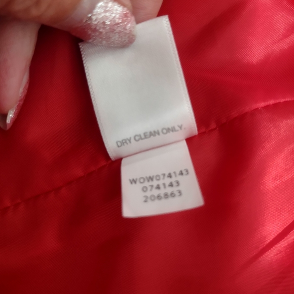 J. JILL Women's Perfect Red Cambridge Coat Size Large Tall - Picture 9 of 11